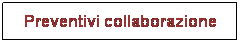 Casella di testo: Preventivi collaborazione
